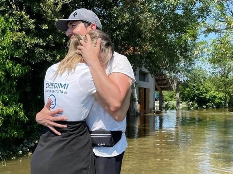 Cooperation with the Italian Red Cross on extreme floods